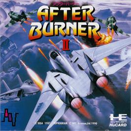 Box cover for After Burner II on the NEC PC Engine.
