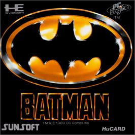 Box cover for Batman: The Video Game on the NEC PC Engine.