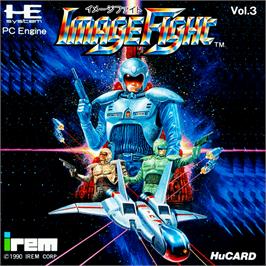 Box cover for Image Fight on the NEC PC Engine.