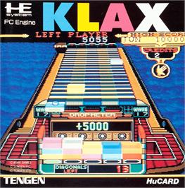Box cover for Klax on the NEC PC Engine.