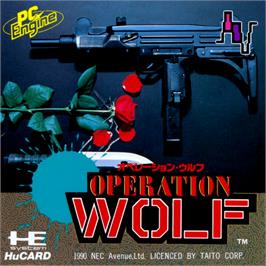 Box cover for Operation Wolf on the NEC PC Engine.