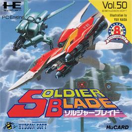 Box cover for Soldier Blade on the NEC PC Engine.