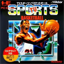 Box cover for TV Sports: Basketball on the NEC PC Engine.