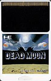 Cartridge artwork for Dead Moon on the NEC PC Engine.