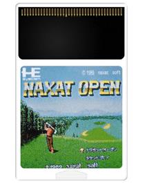Cartridge artwork for Naxat Open on the NEC PC Engine.