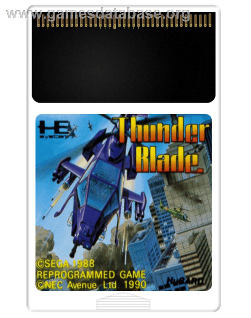 ThunderBlade - NEC PC Engine - Artwork - Cartridge