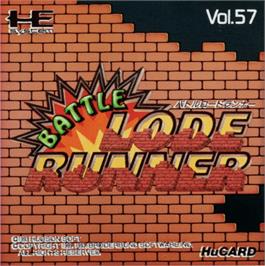 Top of cartridge artwork for Battle Lode Runner on the NEC PC Engine.