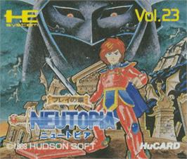 Top of cartridge artwork for Neutopia on the NEC PC Engine.