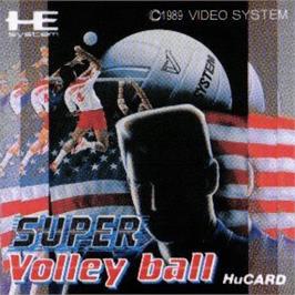 Top of cartridge artwork for Super Dodge Ball on the NEC PC Engine.