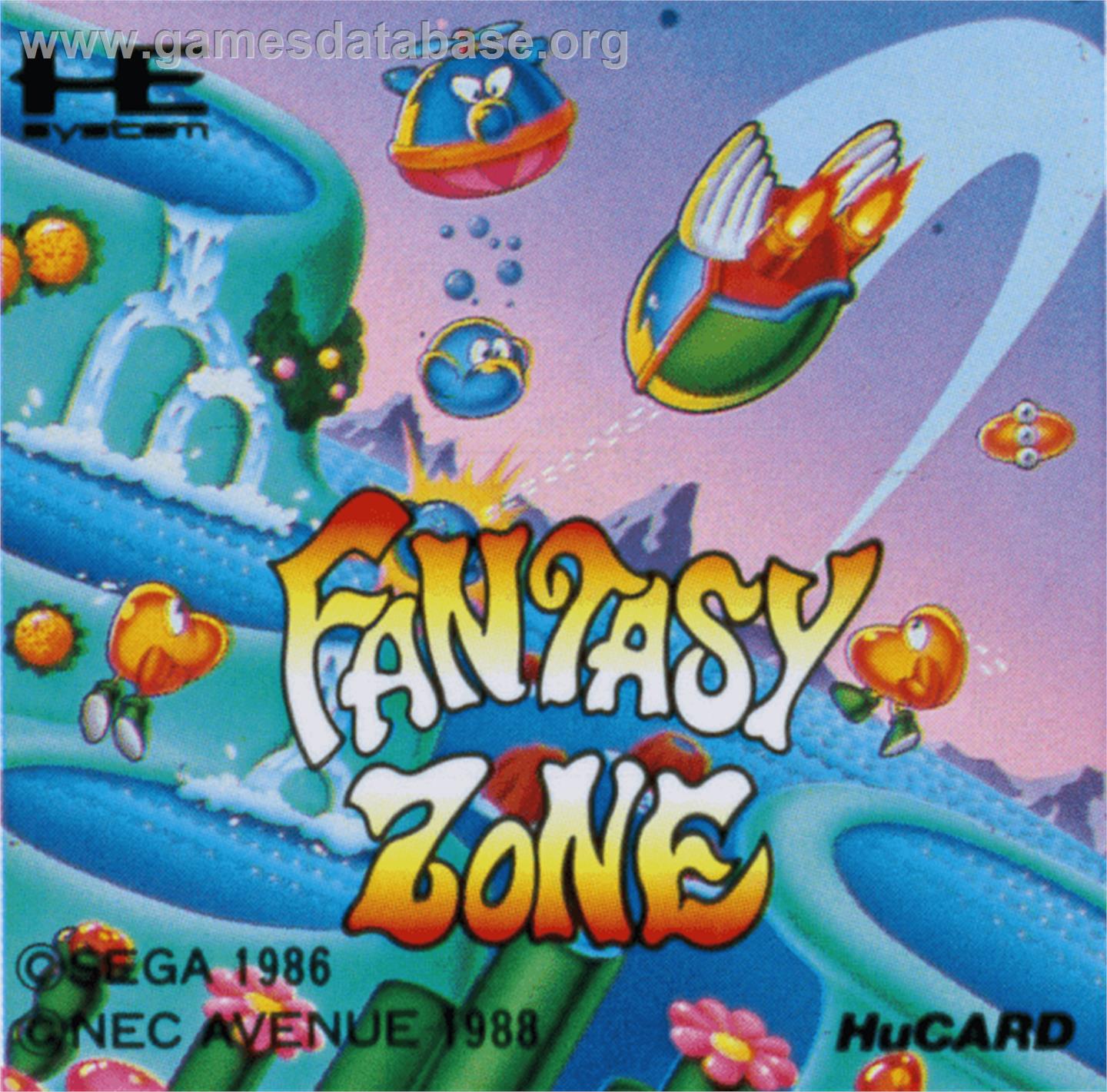 Fantasy Zone - NEC PC Engine - Artwork - Cartridge Top