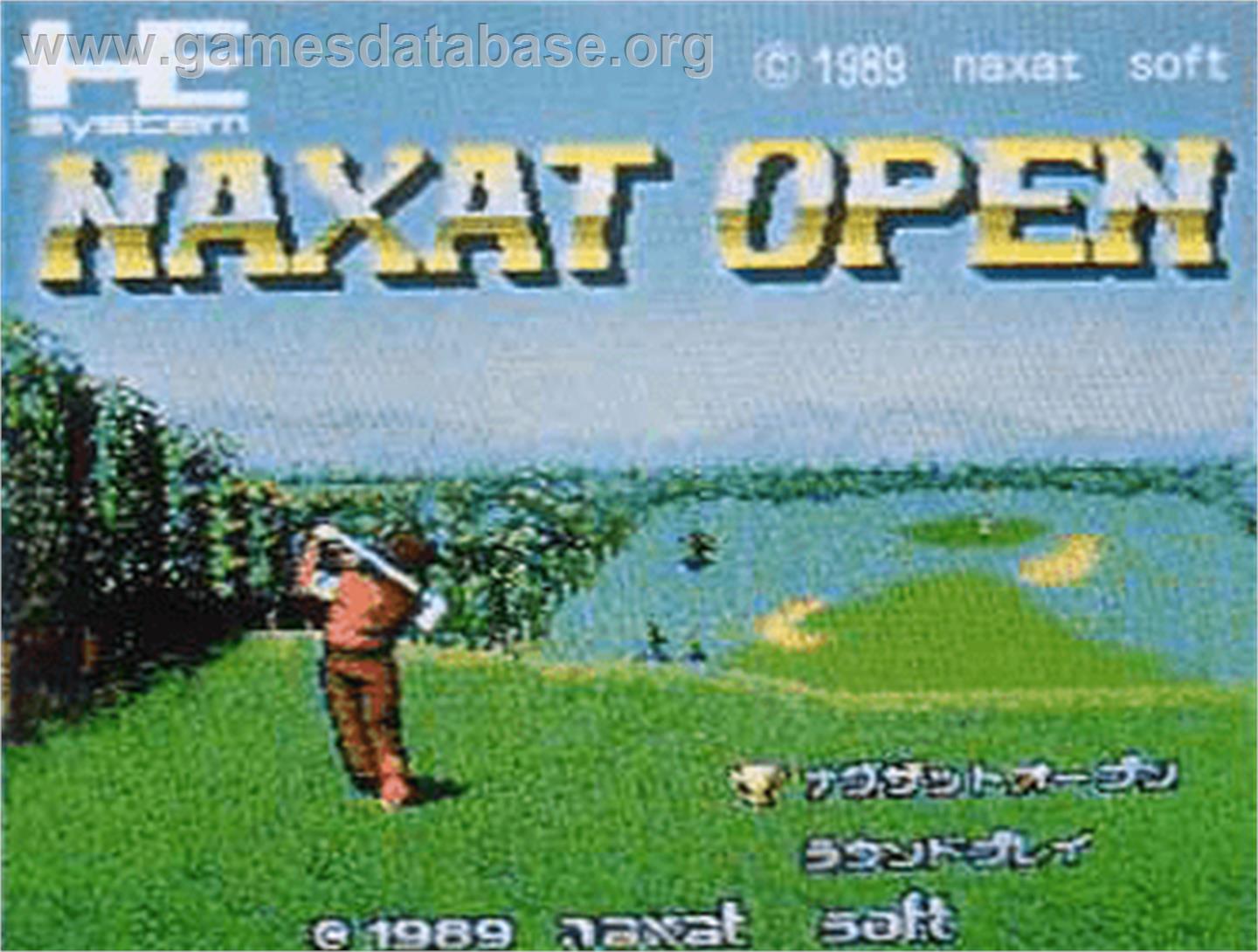 Naxat Open - NEC PC Engine - Artwork - Cartridge Top