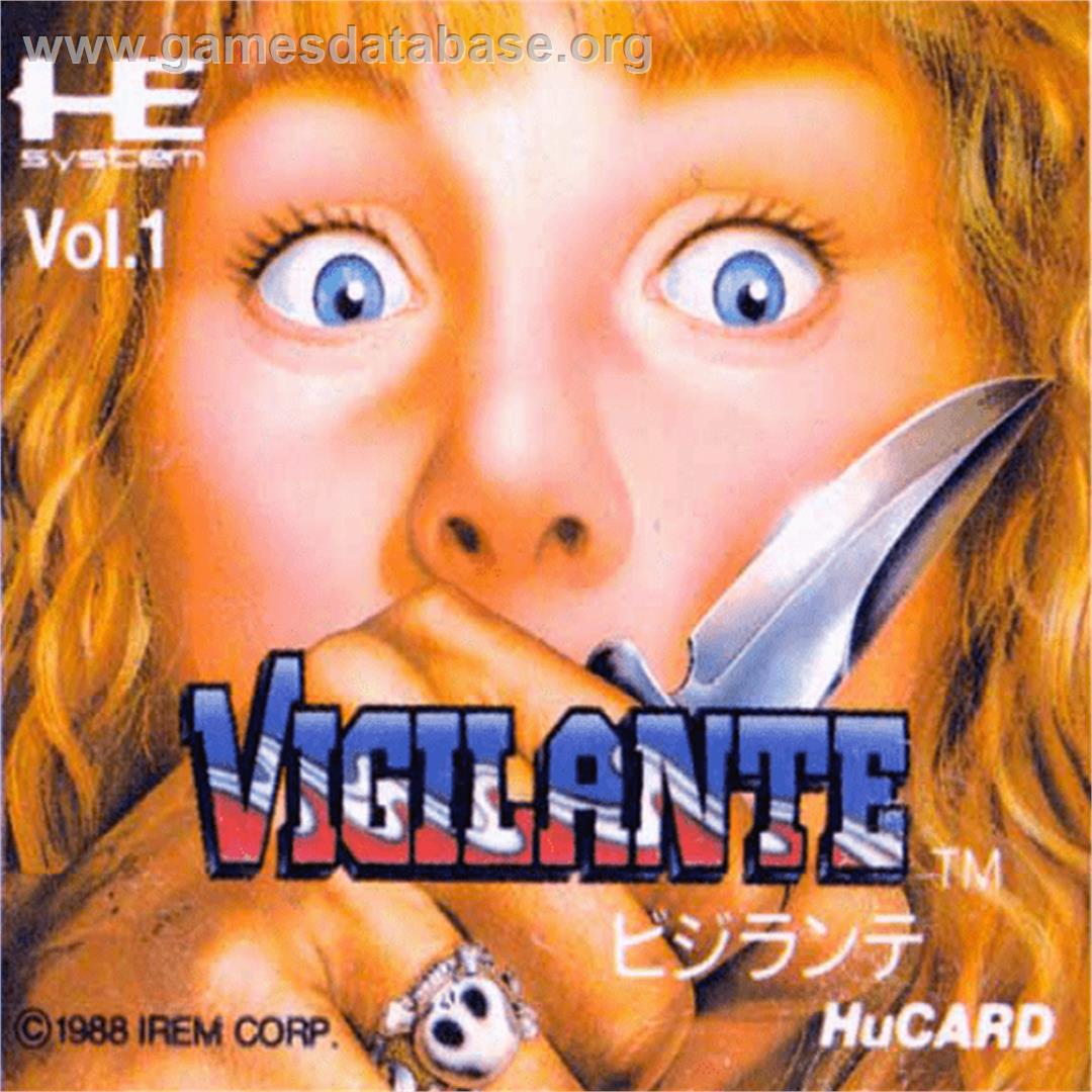 Vigilante - NEC PC Engine - Artwork - Cartridge Top