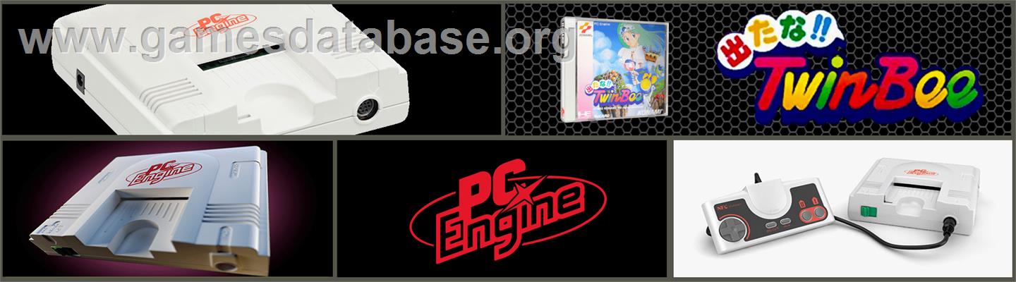 Detana!! TwinBee - NEC PC Engine - Artwork - Marquee