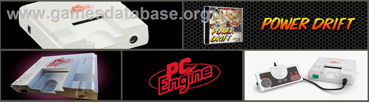 Power Drift - NEC PC Engine - Artwork - Marquee