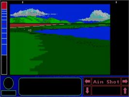 In game image of Jack Nicklaus' Greatest 18 Holes of Major Championship Golf on the NEC PC Engine.
