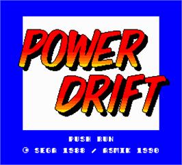 In game image of Power Drift on the NEC PC Engine.