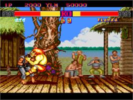 In game image of Street Fighter II': Special Champion Edition on the NEC PC Engine.