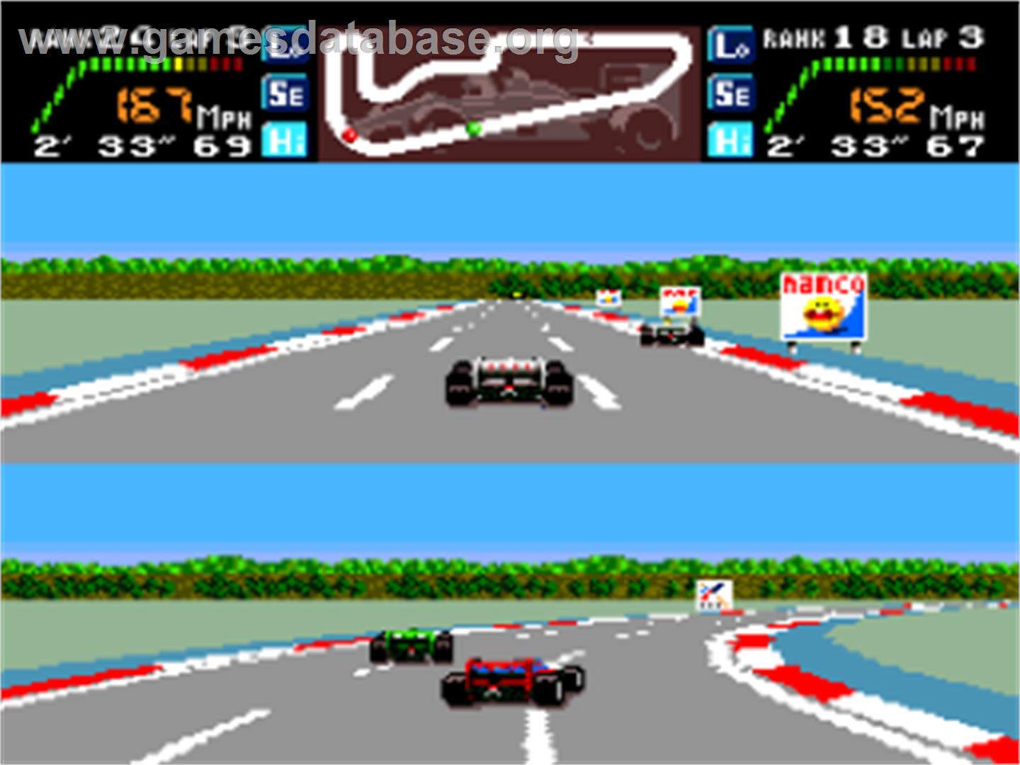 Final Lap Twin - NEC PC Engine - Artwork - In Game