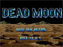 Title screen of Dead Moon on the NEC PC Engine.