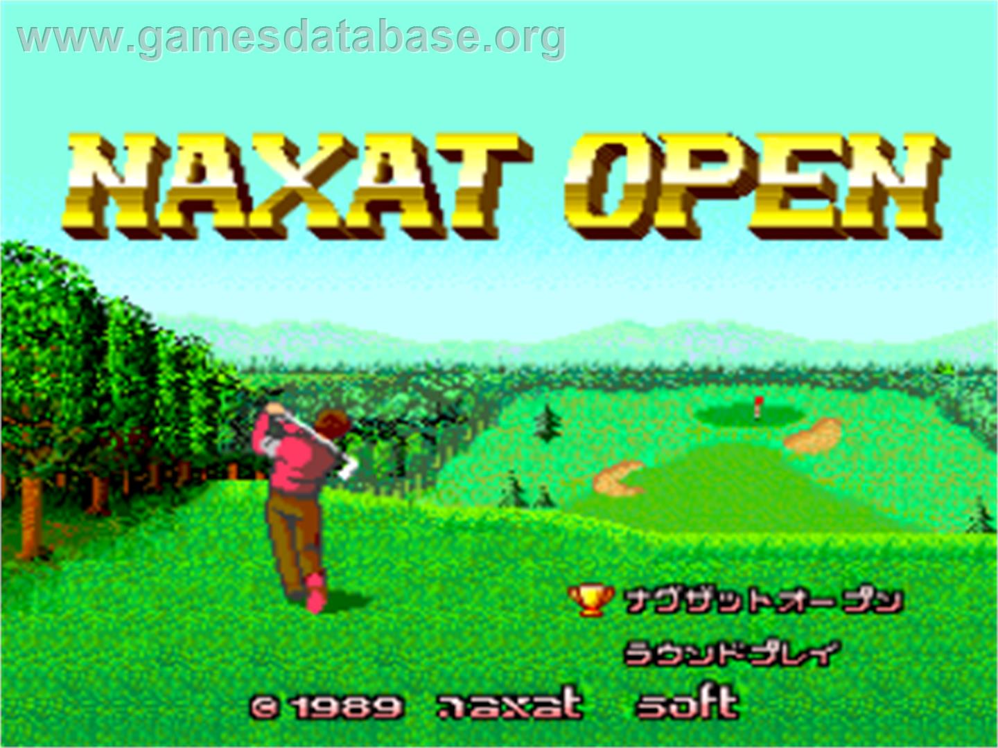 Naxat Open - NEC PC Engine - Artwork - Title Screen