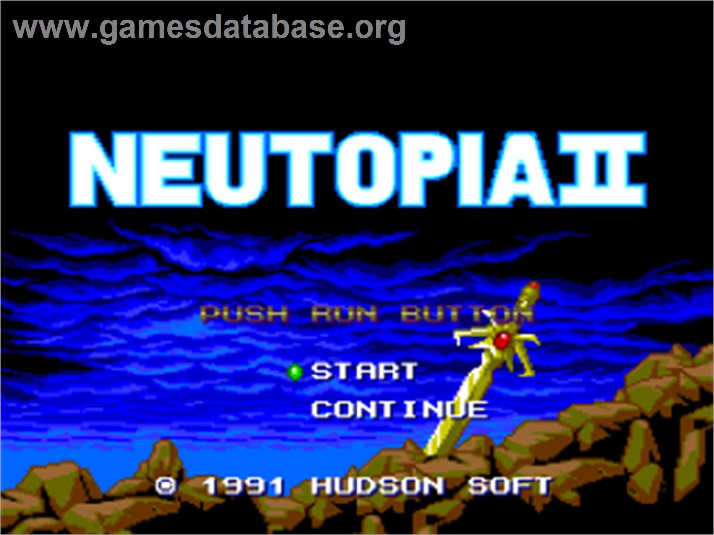 Neutopia II - NEC PC Engine - Artwork - Title Screen