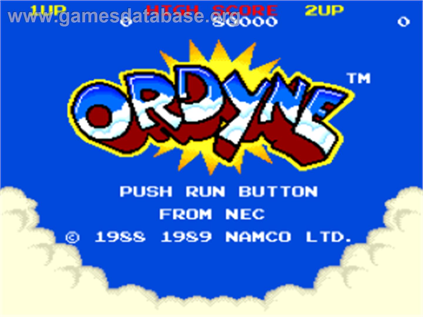 Ordyne - NEC PC Engine - Artwork - Title Screen