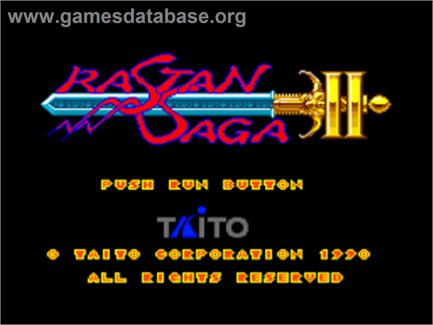 Rastan Saga 2 - NEC PC Engine - Artwork - Title Screen