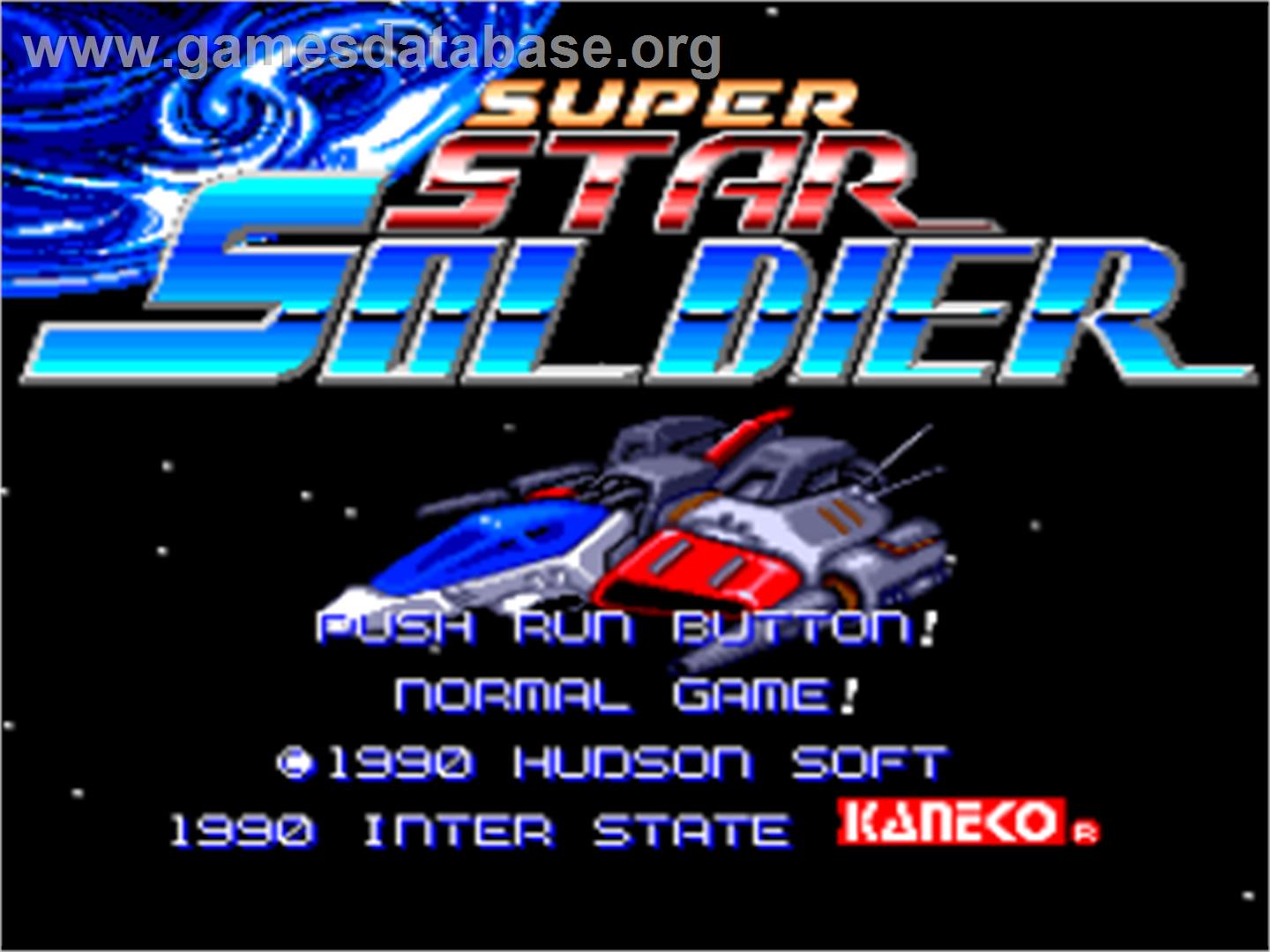 Super Star Soldier - NEC PC Engine - Artwork - Title Screen