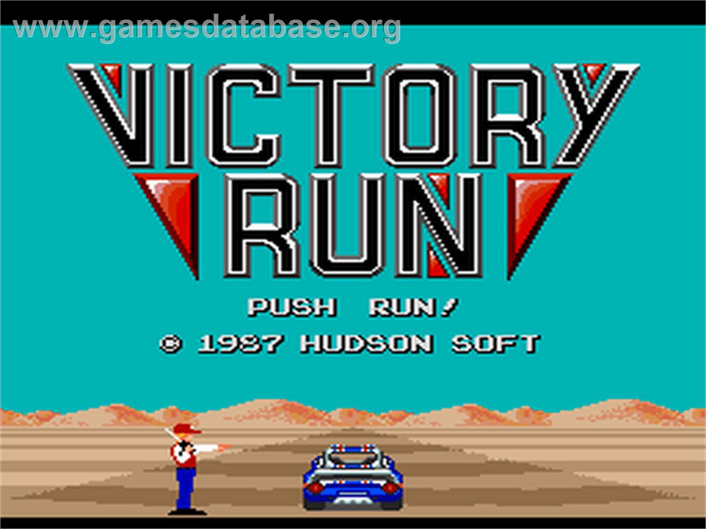 Victory Run - NEC PC Engine - Artwork - Title Screen
