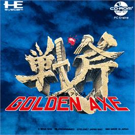 Box cover for Golden Axe on the NEC PC Engine CD.