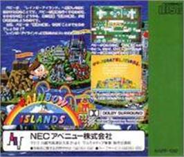 Box back cover for Rainbow Islands on the NEC PC Engine CD.