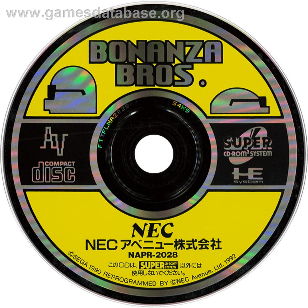 Bonanza Bros. - NEC PC Engine CD - Artwork - CD