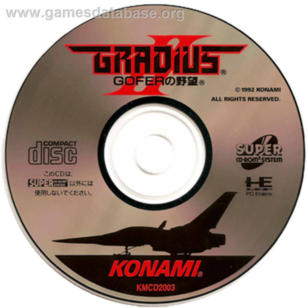 Gradius II - GOFER no Yabou - NEC PC Engine CD - Artwork - Disc