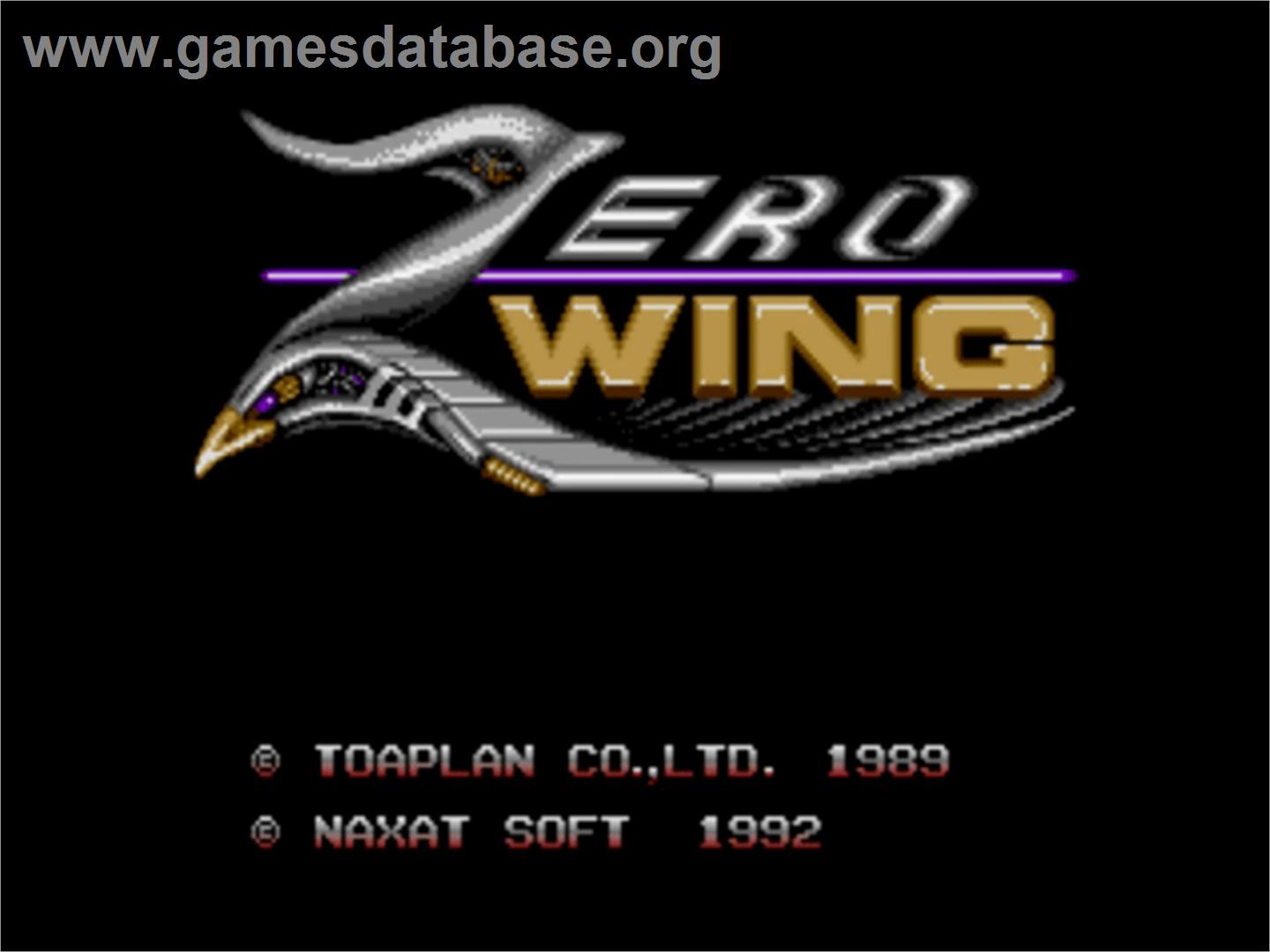 Zero Wing - NEC PC Engine CD - Artwork - Title Screen