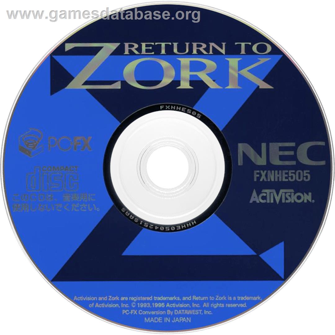 Return to Zork - NEC PC-FX - Artwork - CD