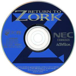 Artwork on the Disc for Return to Zork on the NEC PC-FX.