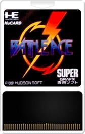 Cartridge artwork for Battle Ace on the NEC SuperGrafx.