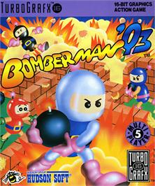 Box cover for Bomberman '93 on the NEC TurboGrafx-16.