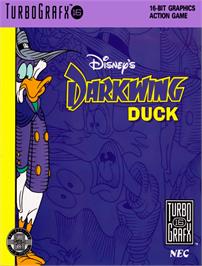 Box cover for Disney's Darkwing Duck on the NEC TurboGrafx-16.