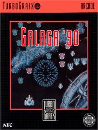 Box cover for Galaga '90 on the NEC TurboGrafx-16.