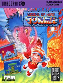 Box cover for Legend of Hero Tonma on the NEC TurboGrafx-16.