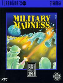 Box cover for Military Madness on the NEC TurboGrafx-16.