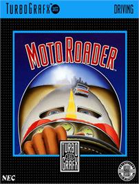 Box cover for Moto Roader on the NEC TurboGrafx-16.