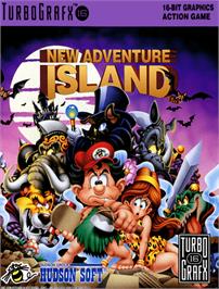 Box cover for New Adventure Island on the NEC TurboGrafx-16.