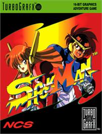 Box cover for Shockman on the NEC TurboGrafx-16.