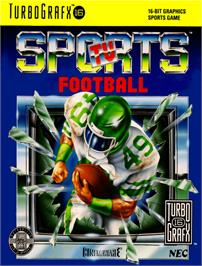 Box cover for TV Sports: Football on the NEC TurboGrafx-16.