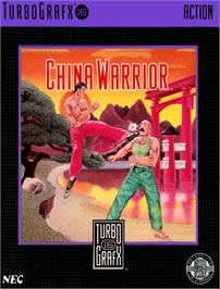 Box cover for The Ninja Warriors on the NEC TurboGrafx-16.