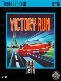 Box cover for Victory Run on the NEC TurboGrafx-16.