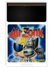 Cartridge artwork for Air Zonk on the NEC TurboGrafx-16.