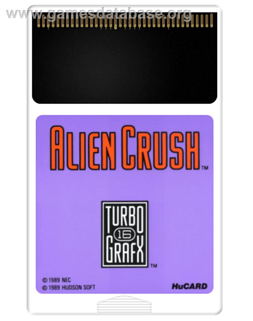 Alien Crush - NEC TurboGrafx-16 - Artwork - Cartridge